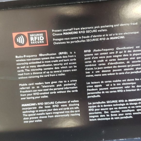 Mancini RFID Secure Trifold Wallet - Picture 5 of 5